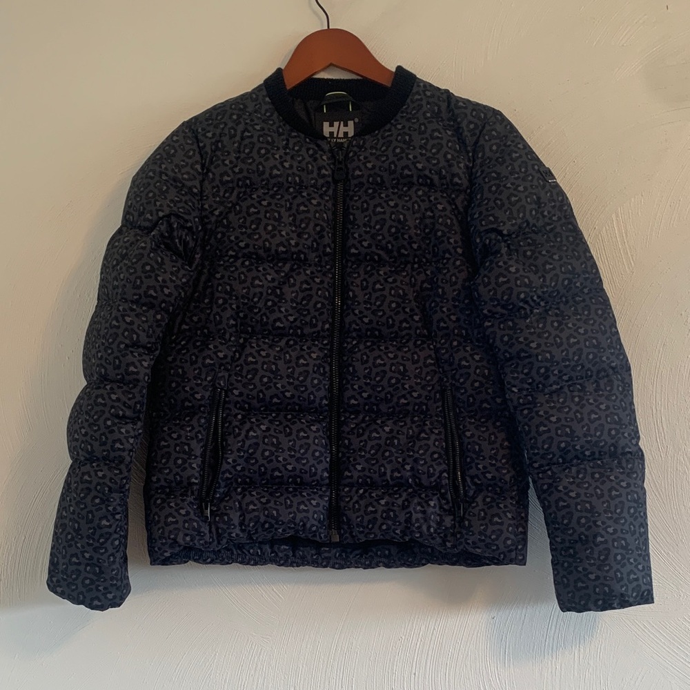 Helly Hansen Gray Patterned Puffer Jacket - image 1